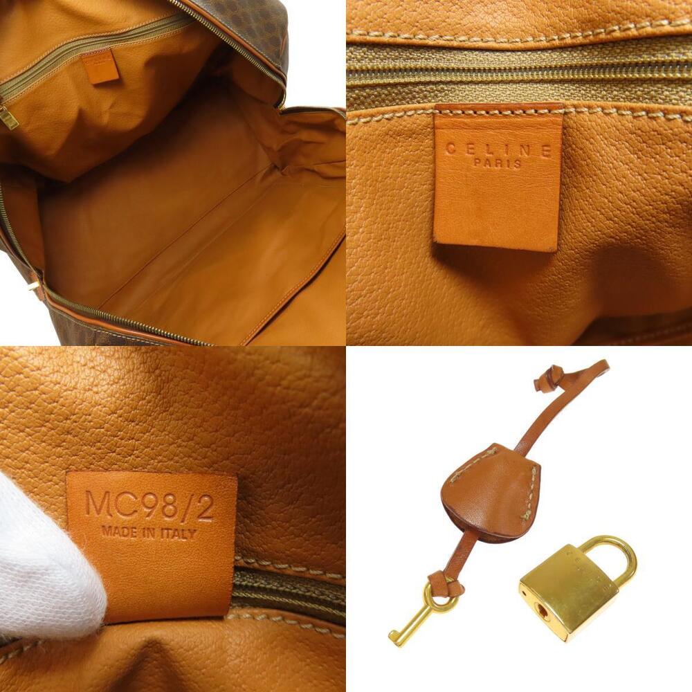 Celine Macadam Boston Leather Brown Boston bag - Picture 5 of 11